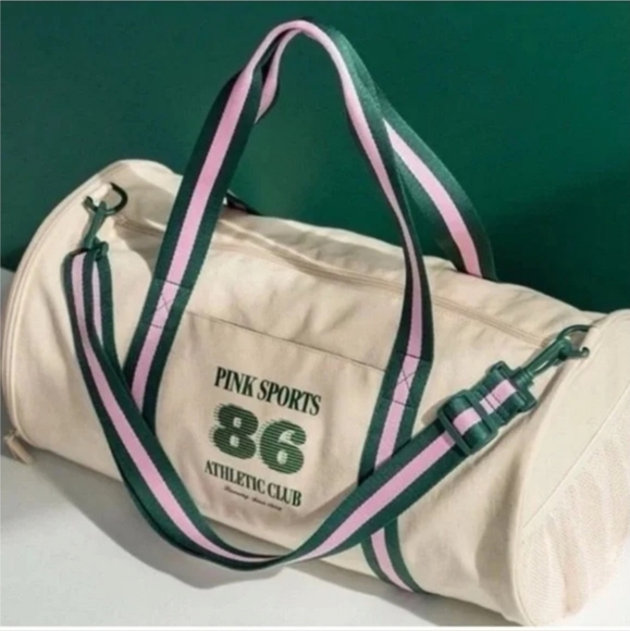 New 2025 Victoria’s Secret PINK Dorm Duffle Bag Pink Sports Athletic Club - Picture 8 of 8